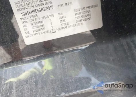 2016 Chevrolet Suburban Lt from USA, damaged, VIN 1GNSKHKC5GR399915